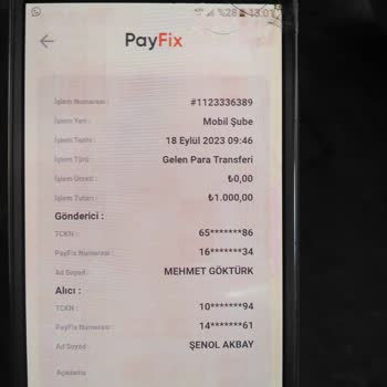 Payfix Paramı Geri Vermiyor