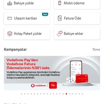 Vodafone Pay Fatura Ödeme Kampanyası Eksik İade