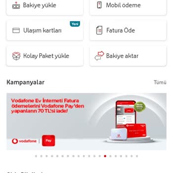 Vodafone Pay Fatura Ödeme Kampanyası Eksik İade