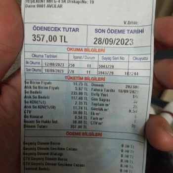 İBB - İstanbul Büyükşehir Belediyesi Fazla Gelen Su Faturası