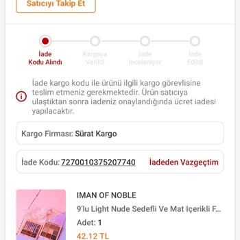 Trendyol Gelmeyen Ve İade Edilemeyen Kargo