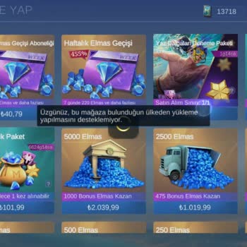 Mobile Legends Elmas Yükleme Hatası