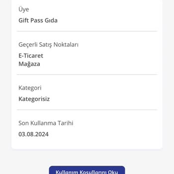 Sodexo Gift Pass Gıda