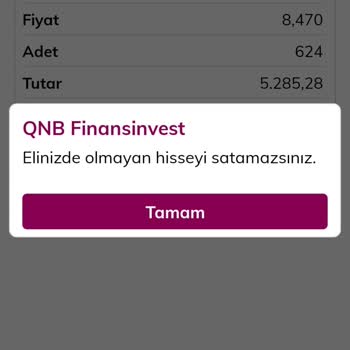 QNB Finansinvest Müşteri Temsilcisine Ulaşamamak Ve İşlem Yapamamak