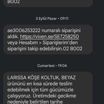 Vivense Vurdumduymaz Tavırla Bana Sormadan İade Aldı.