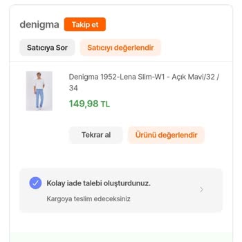 Hepsiburada Değişim İçin İade Edip Tekrar Alma Sorunu