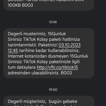 Vodafone Her Şey Yanımda Kolay Paket Satın Aldım Ama Uygulamada Görüntüleyemiyorum