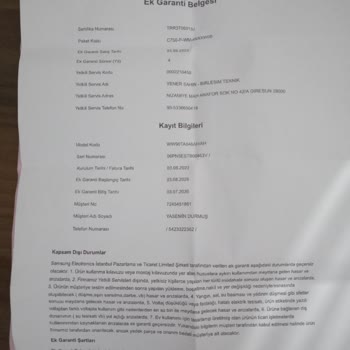 Samsung Çamaşır Makinemin Değiştirilmesi