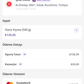 Getir Getirmediği Ürünün Ücret İadesini Yapmıyor.