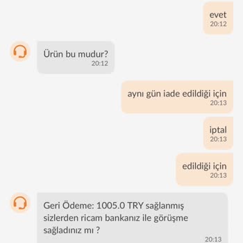 Ziraat Katılım Bankası İptal Ettiğim Ürünün Parasını Geri Vermiyor.