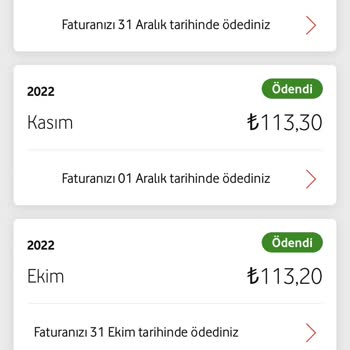 Vodafone Abartılı Derecede Faturalı Tarife Zammı