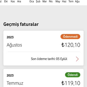 Vodafone Abartılı Derecede Faturalı Tarife Zammı