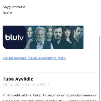 Blutv Üyelik İptalinden Doğan Para İade Hakkı