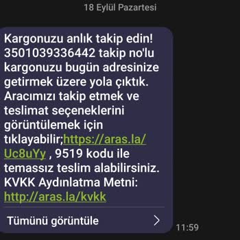 Aras Kargo Görevlisi Kargomu Çıkarmıyor