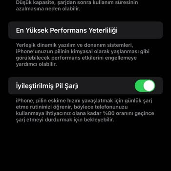 iPhone 14 Pro Max Telefonum Pil Sağlığı Hızlı Düşüş