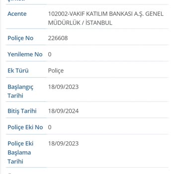 Vakıf Katılım Bankası Banka Haberim Olmadan İkinci Bir Kasko Yapıyor