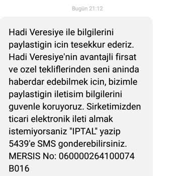 Hadi TOM Pay Hadi Veresiye Bilgim Dışında Üyelik