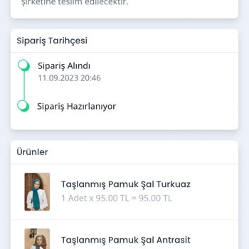 Qafiye Prive Siparişimin Bir Haftadır Hazırlanıyor Olarak Gözükmesi