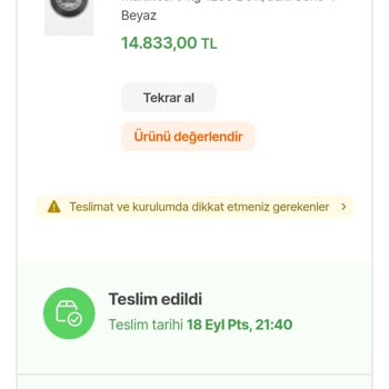 Hepsiburada'nın 21:40'da Kime Teslim Ettiği Belli Olmayan Makine