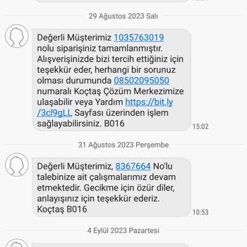 Koçtaş Siparişimin Horoz Lojistik Tarafından Kargo Edilememesi.
