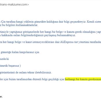 Aliexpress İn Çözüm Sunmaya Müşteri Hizmetleri.