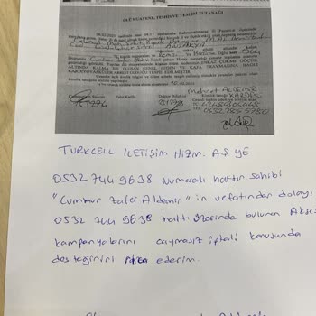 Turkcell'in Olmayan Cihaza Ödeme Talebi