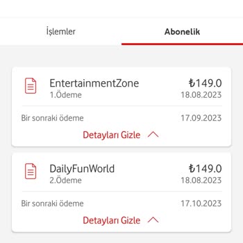 Vodafone Onaysız Mobil Ödeme