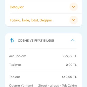 Ebebek Siparişim Sistem Kaynaklı İptal Edilmiş