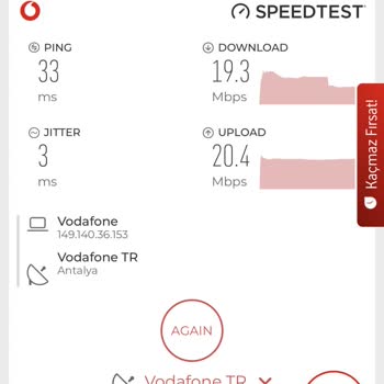 Vodafone Mobil İnternet Hızı Düşürüldü