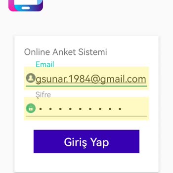 Anketcepte Ye Giriş Yapamıyorum