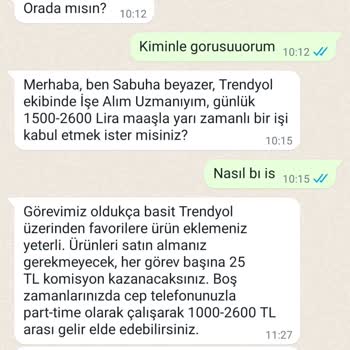 İstihdam Vaadiyle Dolandırıcılık'ta Yarı Zamanlı İş Deneyimi