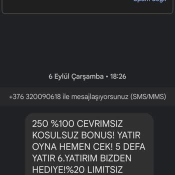 Kralbet İstenmeyen Sitelerden SMS