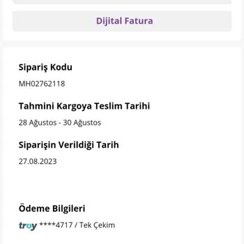 Morhipo Ürün Teslimi Olmadı