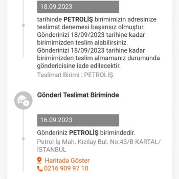 MNG Kargo Petroliş Şubesinin Sorumsuzluğu
