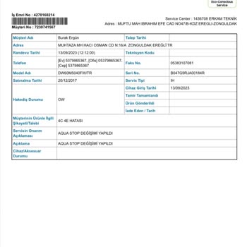 Samsung Müşteri Hizmetleri Ve Yetkili Servisin Çözemediği Problem