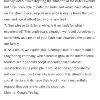 Stayforlong Üzerinden Yapılan Rezervasyonun Hatalı Olduğu Ve Güvenilir Olmadığı