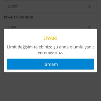 Denizbank Limit Artışı İstiyorum
