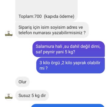 Yöresel Burada Eksik Ürün Gönderilmesi