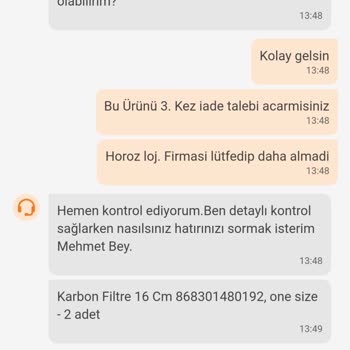 Trendyol Horoz Lojistik Teslim Alınmayan Ürün