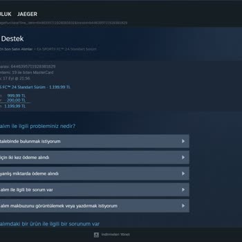 Steam Oyun İadem Hala Gerçekleşmedi