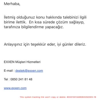 Exxen Bilgim Dışı Üyelik
