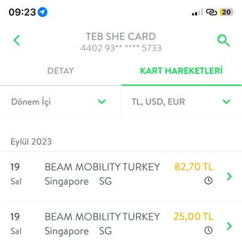 Beam Scooter Yolculuğu Sonlandıramamak Fazla Çekilen Tutar