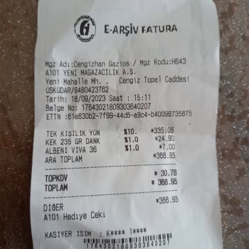 A101 Yorgan Fiş Olduğu Halde İade Yapmadı