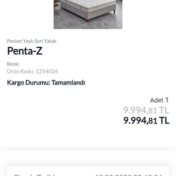 Yataş Bir Turlu Gelmeyen Yatak Siparişi