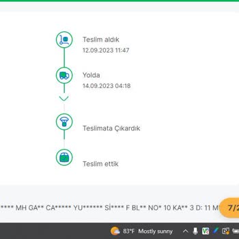 Sendeo Kargo 5 Gündür Yolda