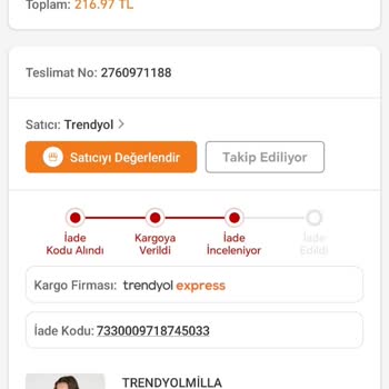 Trendyol İadesinin Gerçekleşmemesi Hakkında