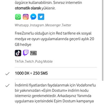 Vodafone Net Vodafone Yanlış Tarife Yüklendi