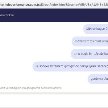 Sodexo Müşteri Hizmetleri Ve Sistem Arızası