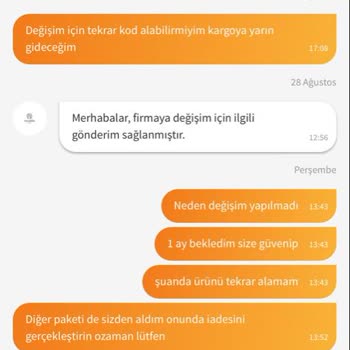 Trendyol Firma Ürünün Fiyatının Artması Üzerine Siparişimi Göndermedi