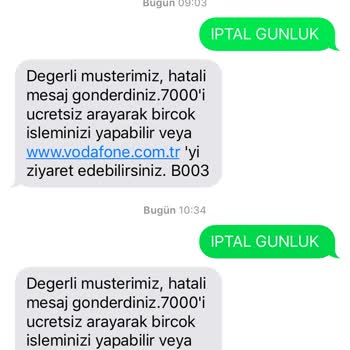Vodafone Haksız Kazanç Elde Etmesi